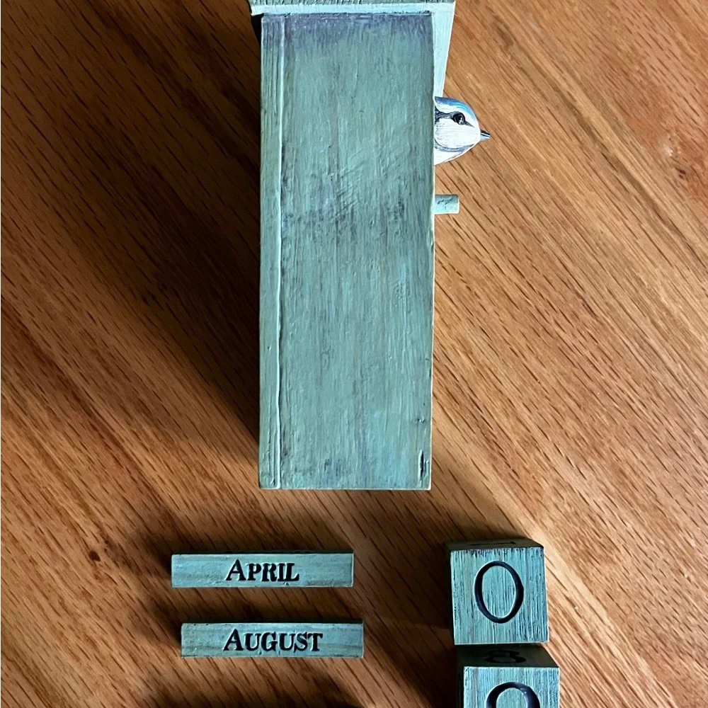 Hallmark Blue Office Calendar with Perpetual Date Display